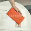 Em estoque venda quente carteira feminina de couro bovino novo estilo padrão lichia couro genuíno moderno simples grande capacidade porta-moedas bolsa clutch para mulheres