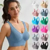 Ropa interior deportiva para mujer sin aros sexy push-up chaleco de yoga europeo y americano talla grande fitness running secado rápido sujetador deportivo