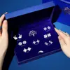 2025 Novo Conjunto de Brincos de Uma Semana Caixa de Presente para Brincos Moda Versátil Design de Nicho Dia dos Namorados Presente de Aniversário