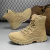 Botas Tácticas Nuevas, Botas Militares de Moda para Exteriores, Botas del Desierto de Caña Alta, Botas Militares de Combate para Entrenamiento, Botas de Senderismo Antideslizantes Resistentes al Desgaste