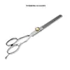 Tesouras de Beleza Transfronteiriças Tesouras para Tosquia de Animais Tesouras de Cabeleireiro Tesouras Curvas para Aparar Pelos de Cachorro Conjunto de Ferramentas Tesouras de Dentes Finos Suprimentos para Cuidados com o Cabelo