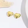 Moda versátil lisa simples tridimensional amor contas perfuradas contas de pérola DIY pulseira colar acessórios de cobre joias