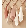 Toalla Facial de Gasa de Algodón Puro Transfronteriza para Bebé 25x25cm Suave Absorbente Babero Cuadrado Amigable con la Piel y Transpirable