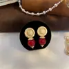Pendientes Rojos Retro de Gama Alta para Mujer, Colgantes Estilo Chino, Nuevo Estilo Caliente 2025, Pendientes de Estilo Antiguo de Gama Alta, Pendientes, Pendientes