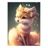 Kit de pintura de diamantes 5D con temática de animales de dibujos animados, una decoración de arte DIY para el hogar, completo con herramientas y un juego de pintura de diamantes de punto de cruz