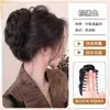 Adereço de Coque Feminino com Presilha de Garra, Topo Alto, Cabelo Humano Realista, Estilo Preguiçoso, Coque Botão de Flor, Coque de Cabelo, Adereço de Cabelo