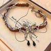 Gargantilla Punk Maillard Cristal Mariposa Collar para Mujer 2024 Nuevo Explosiones Tendencia Dulce Cool Spice Cadena