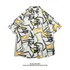 Camisa Hawaiana de Manga Corta Camisa de Manga Corta para Hombre Verano Nuevo Playa Camisa Floral Ropa de Pareja Camisa Holgada