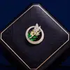 Broche de Espiga de Trigo Temperamental de Alta Qualidade para Mulheres com Strass Imitação Alfinete Distintivo Fino Agulha de Gola Fivela Anti-deslizante Acessórios Fixos para Roupas