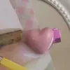 Mini Pinza para el Cabello Linda con Forma de Corazón Rosa, Pinza Mini Ultra Pequeña para Cabello Suelto, Pinza Lateral, Pinza de Pato, Pinza para el Cabello de Corazón