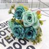 Ramo de rosas, flores de simulación, decoración para sala de estar, dormitorio, adornos, arreglos florales, flores falsas, fotografía de boda, flores en sostenimiento, pintura al óleo, rosa