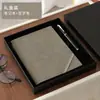 A5 Cuaderno de Piel Suave con Correa Retro Libro para Reuniones de Oficina Bloc de Notas de Piel de Oveja Personalizable con Logo de Negocio
