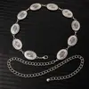 Cadena de Cintura Elegante de Metal con Girasol para Mujer de Comercio Exterior, Accesorio de Cintura Ajustable para Vestido, Cinturón de Cadena Multicapa de Gama Alta