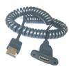 Cabo HDMI Macho para Fêmea Cabo de Extensão HDMI Espiral Od4.5
