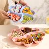 Creativa Plato de Frutas con Rejilla Almacenamiento Corazón Amoroso Trébol de Cuatro Hojas Sala de Estar Hogareña Snacks Fruta Seca Postre Snacks Plato de Frutas