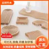 Estilo Ins Creativo Asimétrico Bandeja de Madera Adornos Decorativos Japonesa de Escritorio Bandeja de Aromaterapia Almacenamiento Accesorios para Fotos