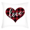 Funda de Almohada Nueva para San Valentín Transfronteriza de Amazon, Cojín para Sofá de Sala de Estar, Funda de Almohada Estampada de Lino para Decoración del Hogar