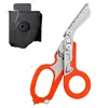 Novas Tesouras Táticas Dobráveis Multifuncionais, Tesouras de Emergência, Tesouras para Gaze, Equipamento de Sobrevivência ao Ar Livre, Tesouras Táticas de Emergência