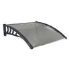 Soporte Gris Tablero Transparente Toldo Marco de Aleación de Aluminio Parasol Cubierta para la Lluvia Escudo contra la Lluvia Puerta y Ventana Aire Acondicionado Venta al por Mayor Impermeable