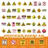 100 peças venda quente transfronteiriça placas de aviso adesivos de educação infantil adesivos decorativos para laptop skate capacete