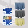 Vários Pacotes Conjunto de Caixa de Presente 10A Ginseng Antibacteriano Entrepernas Classe A Algodão de Bebê Roupa Íntima Masculina Cueca Boxer Masculina