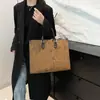 Bolsa Feminina 2025 Nova Chegada Fashion Simples Grande Capacidade Carta Flor Antiga Bolsa Tote Portátil para o Dia a Dia Bolsa Feminina