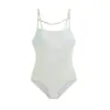 Venta Directa de Fábrica Traje de Baño para Mujer Fuente Termal Nuevo Sexy Blanco Puro de una Pieza Estilo Triángulo Pura Pasión Adelgazante y Cubre la Carne