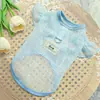 Ropa para gatos transfronteriza, anti-pérdida de pelo, chaleco fino de dibujos animados fresco, ropa transpirable para aire acondicionado, ropa de protección solar para perros de verano