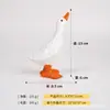Nuevas Figuras de Animales de la Familia Pato y Oso de Cabeza Inclinada de Venta Caliente Transfronteriza Decoraciones de Resina para Entrada del Hogar, Sala de Estar y Jardín