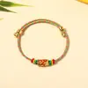Nuevo Estilo Festival del Bote del Dragón Cuerda Colorida Tejida a Mano Pulsera de Zongzi para Niños Accesorios de Regalo Venta al por Mayor en Stock