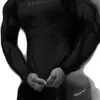 Breathedivinity Camiseta de manga longa esportiva fitness estilo americano de secagem rápida justa com alta elasticidade