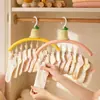 Tendedero Monstruo Pequeño para Uso en Casa, Tendedero a Prueba de Viento con Múltiples Pinzas para Calcetines y Ropa Interior de Bebé, Colgador Multifuncional para Secar