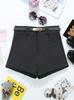 Shorts Americanos Sexy Justos Elásticos Inverno Novo Cintura Alta Modeladores Cobre Quadril Calças Quentes Look Emagrecedor Leggings Calças Bootcut 9251
