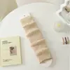 Cubiertas de Calcetines de Punto Rayados para Mujer, Calcetines de Pantorrilla para Primavera y Otoño, Calentadores de Piernas para Botas de Nieve, Calcetines Gruesos Cálidos Holgados de Otoño e Invierno, Transfronterizo