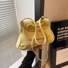 Bolso de Hombro Cruzado Estilo Ballet con Lazo de Moda Verano 2025 Nuevo Estilo Simple Bolso Cubo para Mujer