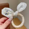 Goma para el pelo de cuadros grande con forma de corazón, estilo retro coreano, cuerda elástica de alta gama para coleta, accesorio para el pelo para mujer