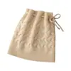 Novo conjunto de chapéu e cachecol de cashmere, aquecedor de pescoço de lã tricotada, chapéu espessado com cordão, chapéu de tricô de cashmere feminino