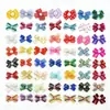 Pinzas para el Pelo con Lazo para Mascotas para Gatos y Perros, Accesorios Universales para el Pelo Estilo Princesa con Encaje Floral, Paquete Mixto Multicolor, Suministro Directo del Fabricante