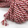 Corda de Algodão Colorida Oca Redonda de Oito Fios 6mm Cordão para Cintura Cordão para Chapéu Cordão de Ajuste Feito à Mão DIY Roupas Corda de Fio de Algodão Corda para Pendurar