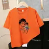 Roupas Infantis Camiseta Nova de Manga Curta para Meninos Verão Tendência Estampada Top Soltinho Estilo Coreano Camiseta de Gola Redonda