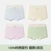 Roupa íntima para período menstrual juvenil, Algodão Puro, Algodão Grau A, Cueca Boxer Infantil para Meninas Mais Velhas, Não Apertada, Antibacteriana
