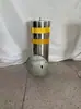 Postes de advertencia de acero inoxidable 304, anclajes de suelo, barreras viales móviles, postes fijos anti-colisión, postes de aislamiento de estacionamiento