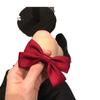 Super Fada Novo Estilo Coreano Popular Retro Clássico Preto Retro Vermelho Arco Grampo de Cabelo Feito à Mão Caseiro Top Clip Estilo Princesa
