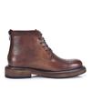 Botas de cuero de moda para hombre, estilo Martin, de caña alta, con cordones, botines retro de moda, con suela gruesa, punta redonda, botas de cuero