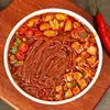 Fideos Picantes y Ácidos al por Mayor, Auténtico Estilo Chongqing, Empaquetados en Cajas para Venta al por Mayor, Fideos Finos Picantes y Ácidos, Fideos de Camote Instantáneos en Caja