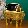 Quemador de Incienso de Latón, Pieza de Altar Cuadrada, Decoración de Oficina, Adoración en Casa, Regalo para Ceremonia de Apertura, Artesanía