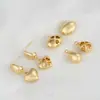 Ouro 14K Preenchido Cor Duradoura Oco Trevo de Quatro Folhas Coração de Pêssego Oval Gota d'Água Pingente DIY Brincos Pulseira Acessórios de Joias