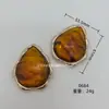 Botões decorativos de metal e acrílico para roupas, fivelas de conexão para o peito de maiôs, fivelas retangulares, botões de formato irregular para casacos