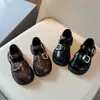 Zapatos de Cuero Estilo Coreano para Niña 2025 Primavera Nuevos Zapatos Infantiles Transpirables de Una Sola Capa Suela Suave Ligeros Zapatos de Princesa Mocasines para Niña