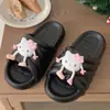 Sandalias de verano tipo slip-on lindas y elegantes para mujer, versátiles, casuales, cómodas, duraderas, pantuflas de interior de EVA, delgadas